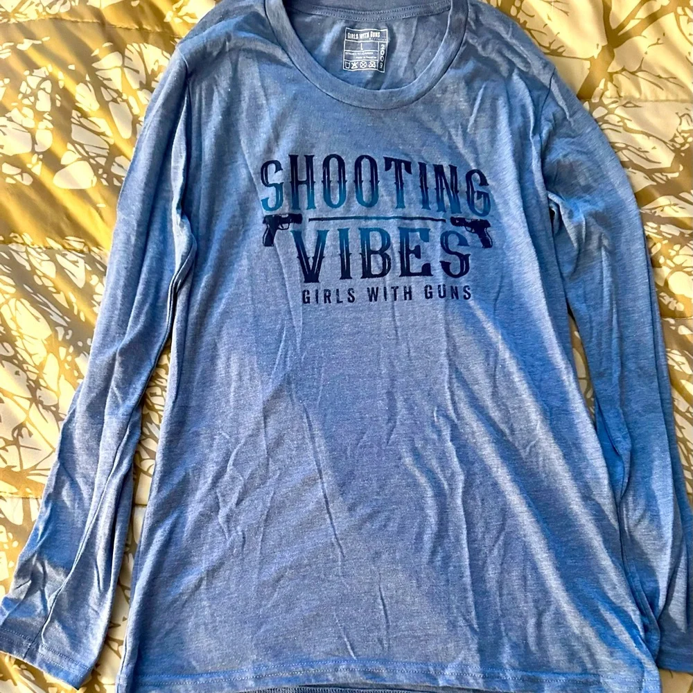 Women’s Girls With Guns Long Sleeve Tee Shirt - Picture 1 of 5